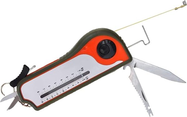 Fisherman Gift Tool Fishing Multitool - Hook Remover, Scale Scraper, Tape Measure, Bait Cutter, Flashlight, Knife, Scissors, Weight Scale, Bottle Opener, Gift Idea For Men Women Kids - Image 3