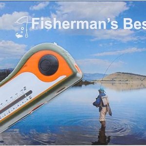 Fisherman Gift Tool Fishing Multitool - Hook Remover, Scale Scraper, Tape Measure, Bait Cutter, Flashlight, Knife, Scissors, Weight Scale, Bottle Opener, Gift Idea For Men Women Kids