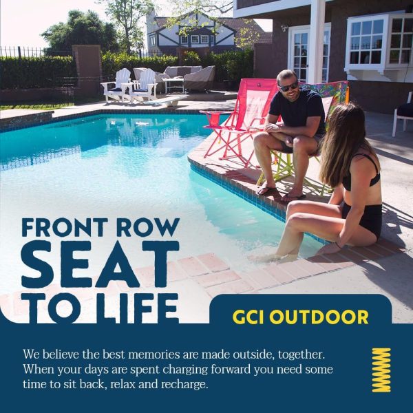 GCI Outdoor Comfort Pro Rocker Camping Chair | Portable Folding Rocking Chair with Durable Armrests & Drink Holder — Sweet Tea - Image 6