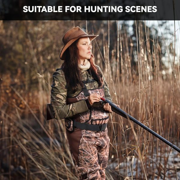 Waterfowl Hunting Waders for Women, Waterproof Duck Hunting Waders Female Insulated Neoprene Chest Wader Camo Bootfoot Wader with Boot Hanger for Fishing Breathable Hunter Waders Weighters - Image 8